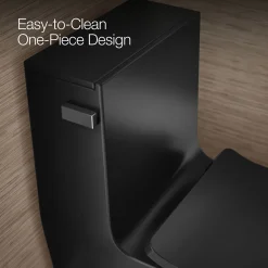 One-piece compact elongated toilet with skirted trapway, dual-flush^Kohler Outlet