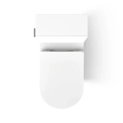 One-piece compact elongated toilet with skirted trapway, dual-flush^Kohler Outlet