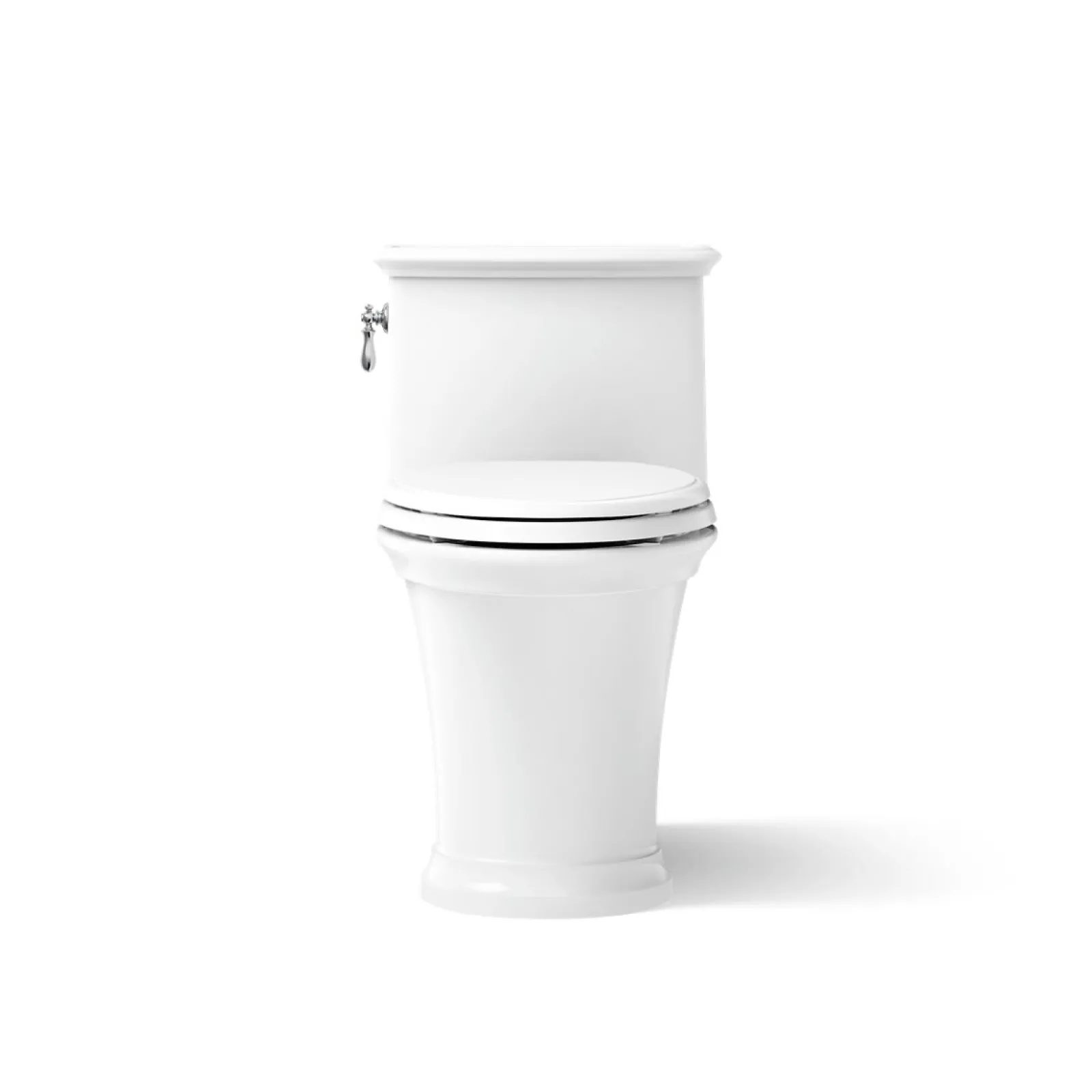 One-piece compact elongated toilet with skirted trapway, 1.28 gpf^Kohler New