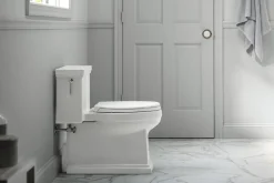 One-piece compact elongated toilet with skirted trapway, 1.28 gpf^Kohler Sale