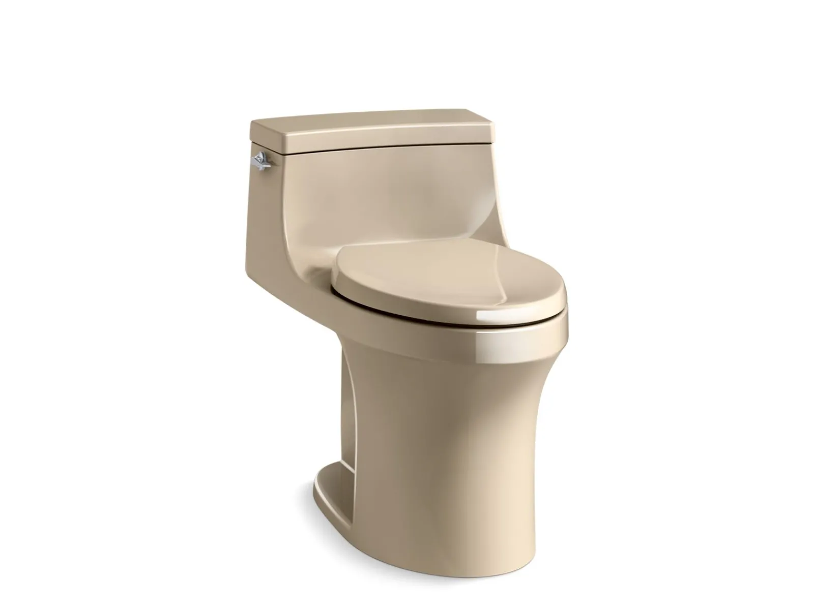 One-piece compact elongated toilet with concealed trapway, 1.28 gpf^Kohler