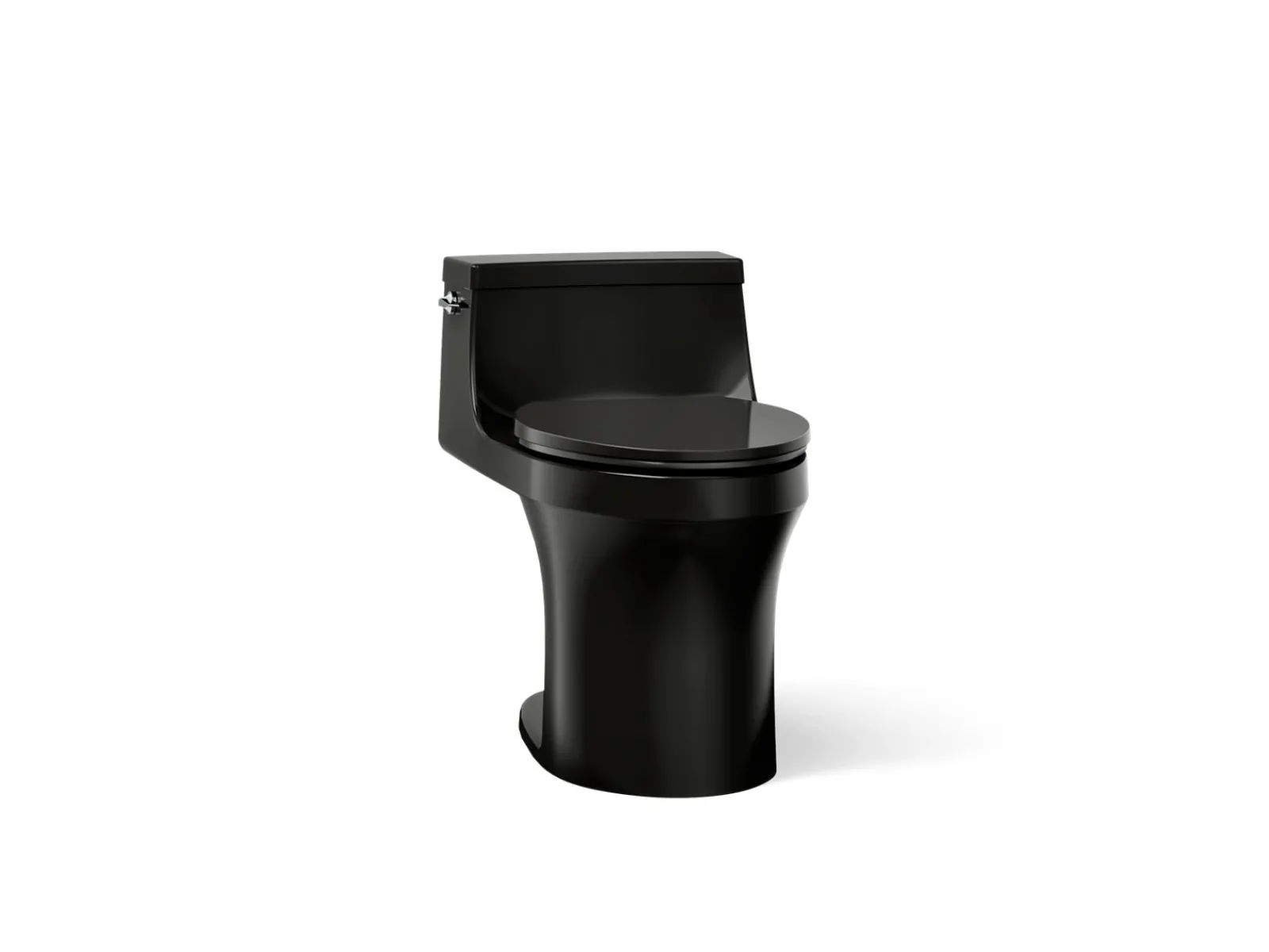 One-piece compact elongated toilet with concealed trapway, 1.28 gpf^Kohler