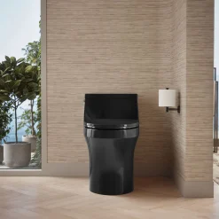One-piece compact elongated toilet with concealed trapway, 1.28 gpf^Kohler