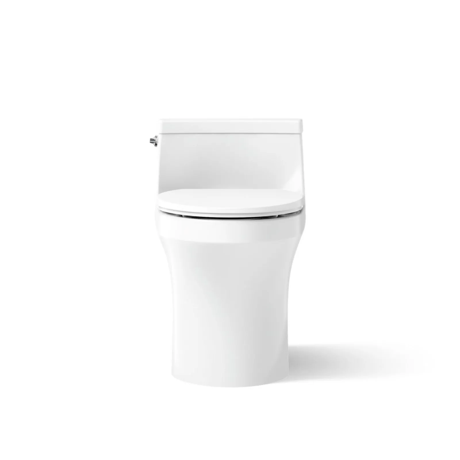 One-piece compact elongated toilet with concealed trapway, 1.28 gpf^Kohler