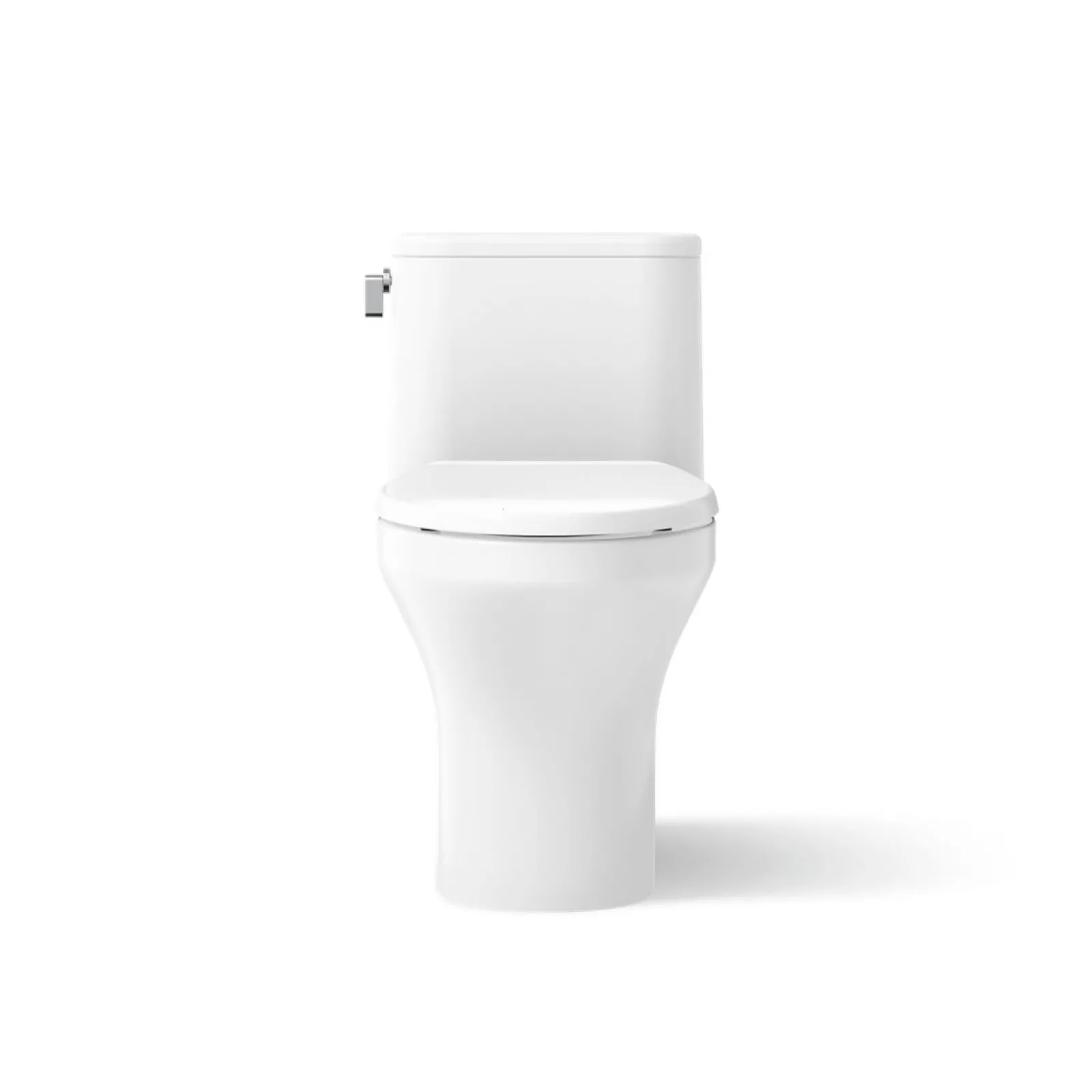 One-piece compact elongated toilet with skirted trapway, 1.28 gpf^Kohler Best