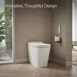 One-piece elongated smart toilet, dual-flush^Kohler