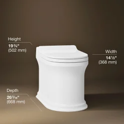 One-piece elongated smart toilet, dual-flush^Kohler Discount