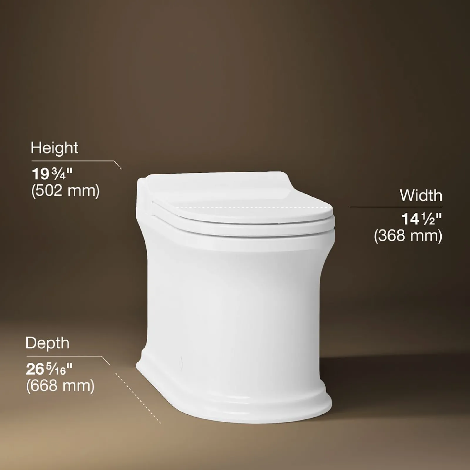One-piece elongated smart toilet, dual-flush^Kohler Discount