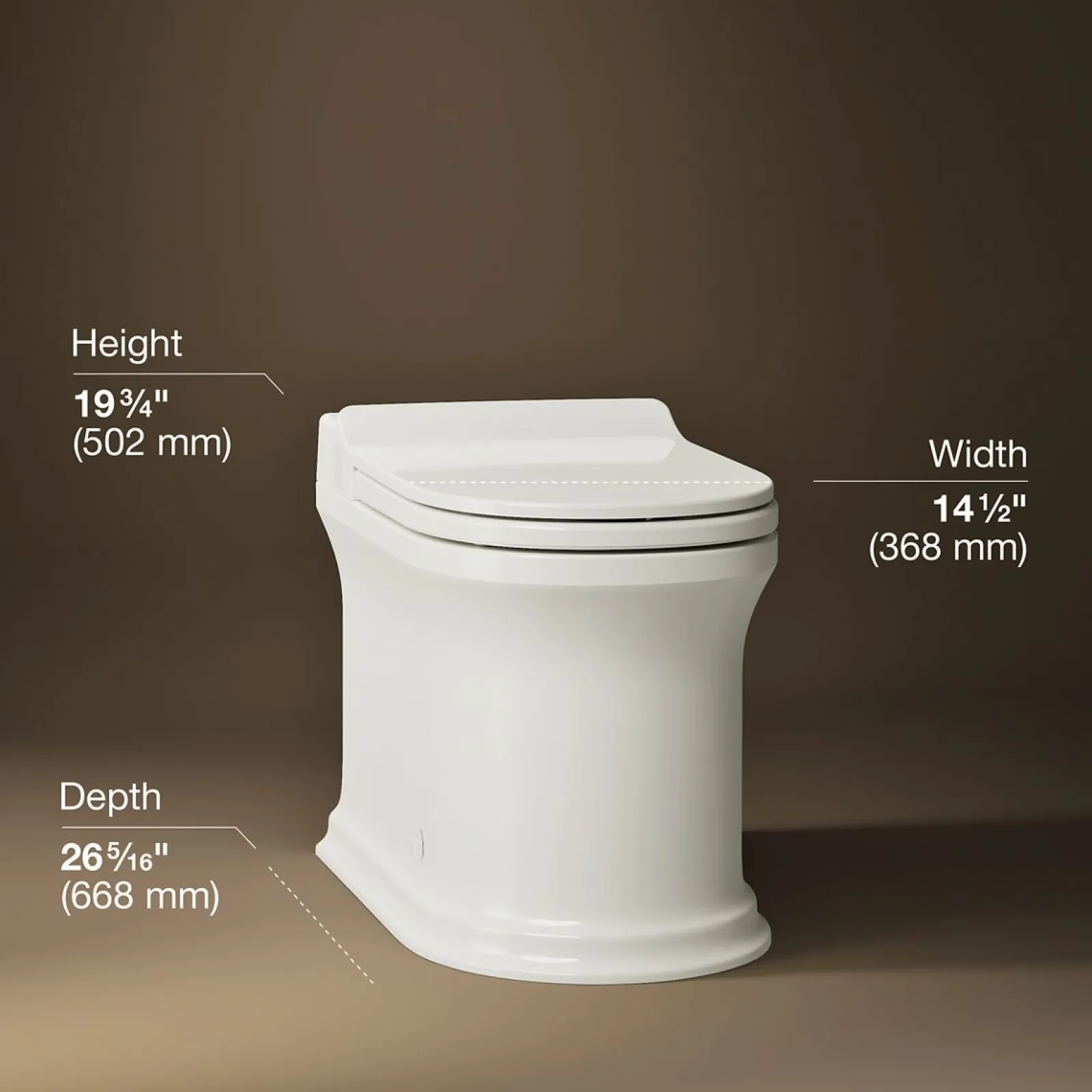 One-piece elongated smart toilet, dual-flush^Kohler Discount
