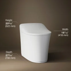One-piece elongated smart toilet, dual-flush^Kohler Clearance