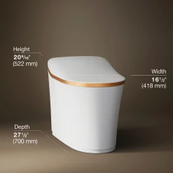 One-piece elongated smart toilet, dual-flush^Kohler Clearance