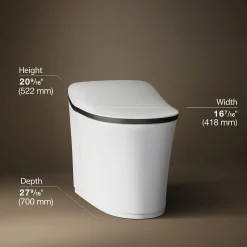 One-piece elongated smart toilet, dual-flush^Kohler Clearance