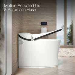 One-piece elongated smart toilet, dual-flush^Kohler Clearance