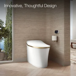 One-piece elongated smart toilet, dual-flush^Kohler Clearance