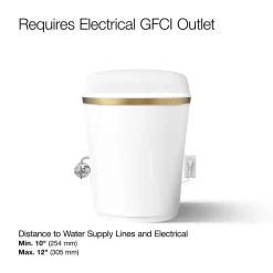One-piece elongated smart toilet, dual-flush^Kohler Clearance