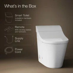 One-piece elongated smart toilet, dual-flush^Kohler New