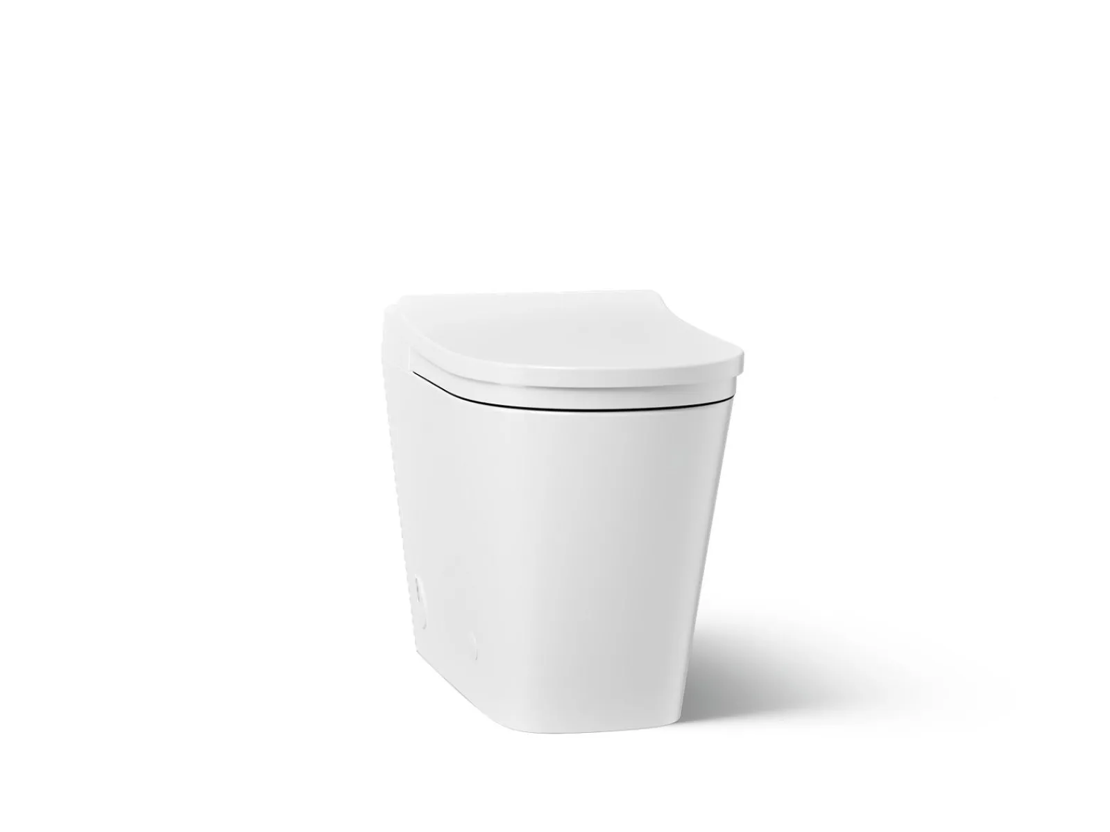 One-piece elongated smart toilet with front bidet wand technology, dual-flush^Kohler