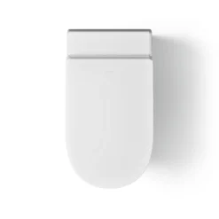 One-piece elongated smart toilet with front bidet wand technology, dual-flush^Kohler