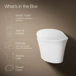 One-piece elongated smart toilet, dual-flush^Kohler Clearance