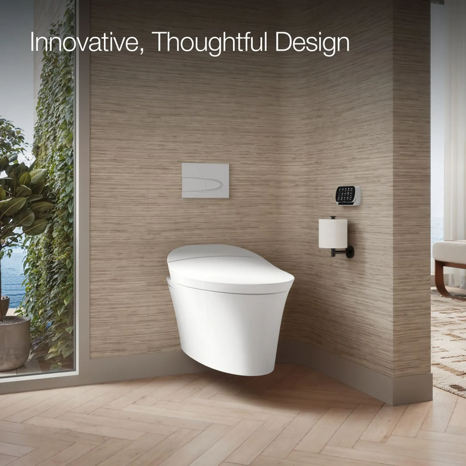 One-piece elongated smart toilet, dual-flush^Kohler Clearance