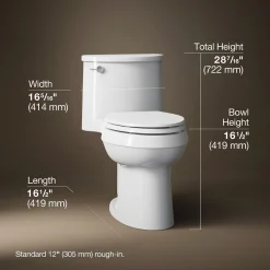 One-piece elongated toilet, 1.28 gpf^Kohler New