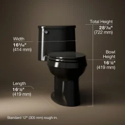 One-piece elongated toilet, 1.28 gpf^Kohler New