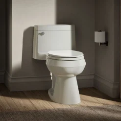One-piece elongated toilet with concealed trapway, 1.28 gpf^Kohler Outlet