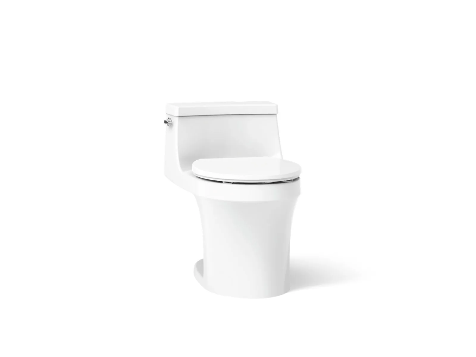 One-piece round-front toilet, 1.28 gpf^Kohler