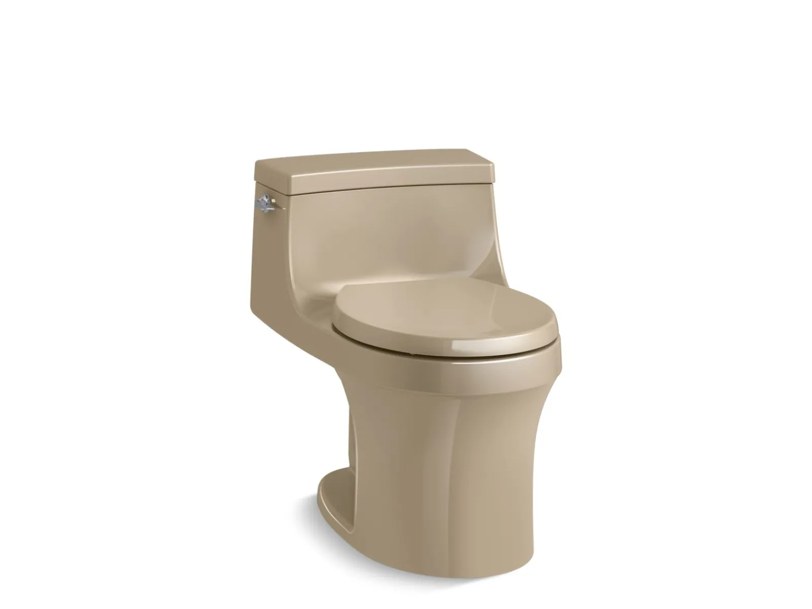 One-piece round-front toilet, 1.28 gpf^Kohler