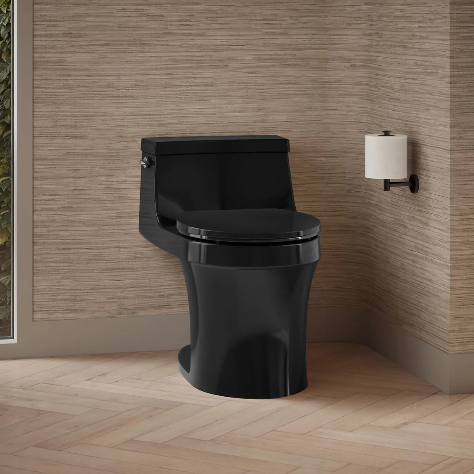 One-piece round-front toilet, 1.28 gpf^Kohler