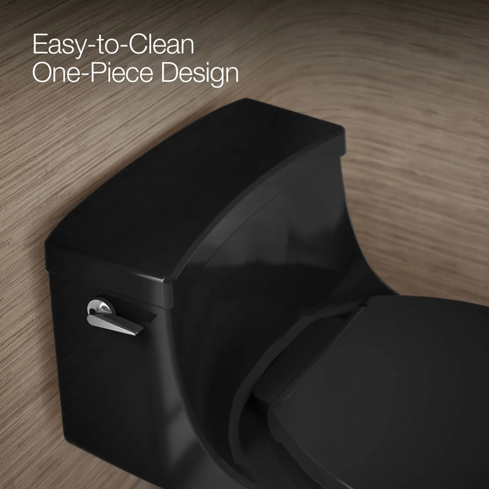One-piece round-front toilet, 1.28 gpf^Kohler