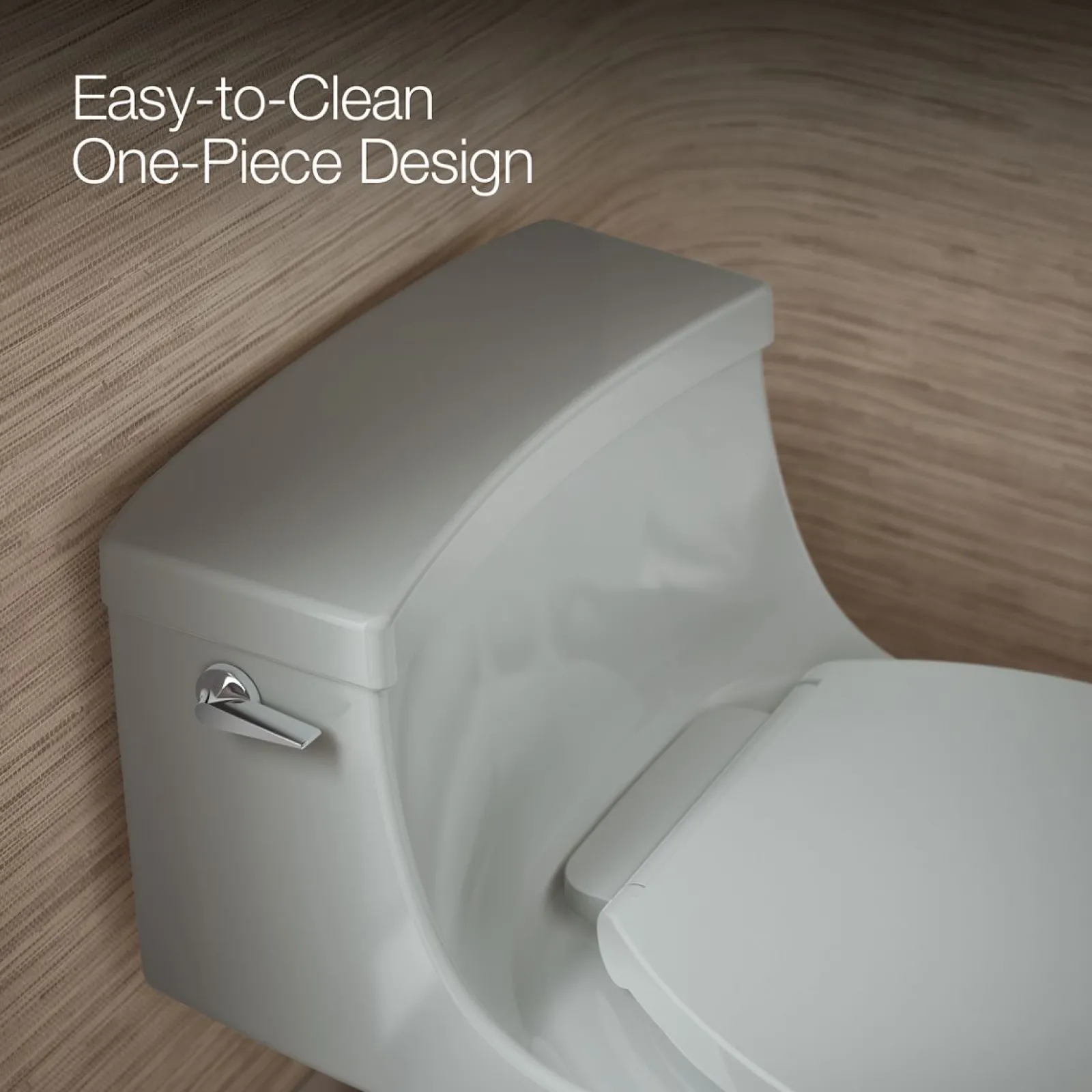 One-piece round-front toilet, 1.28 gpf^Kohler