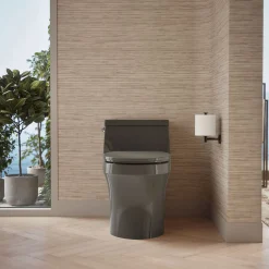 One-piece round-front toilet, 1.28 gpf^Kohler