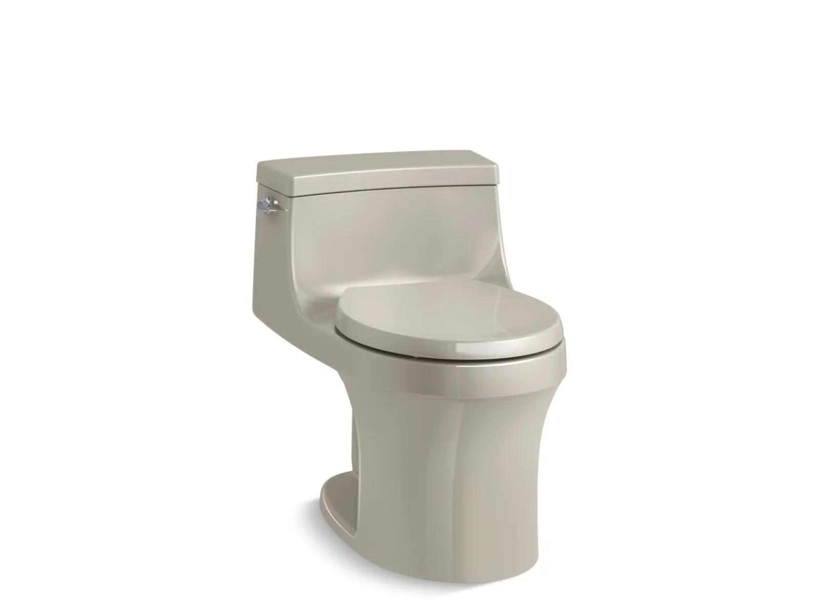 One-piece round-front toilet, 1.28 gpf^Kohler