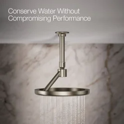 Open Rain iconic single-function rainhead, 2.5 gpm^Kohler Hot