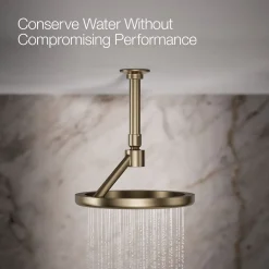 Open Rain iconic single-function rainhead, 2.5 gpm^Kohler Hot