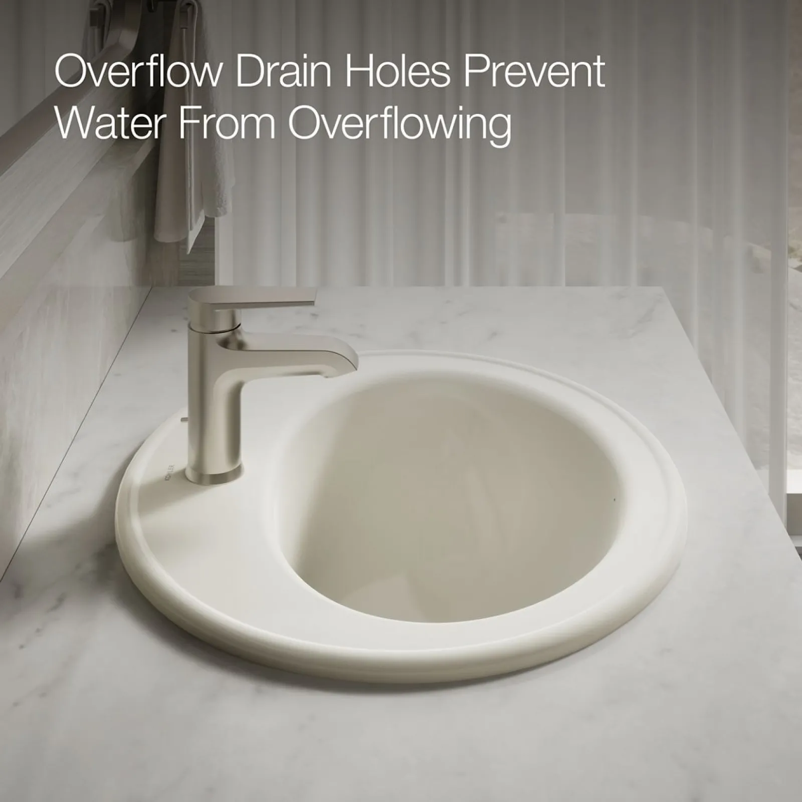 20-1/4" oval drop-in bathroom sink^Kohler Outlet