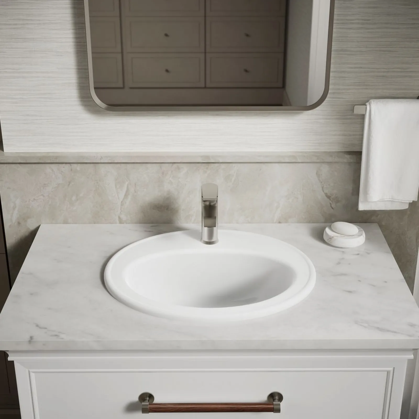 20-1/4" oval drop-in bathroom sink^Kohler Outlet