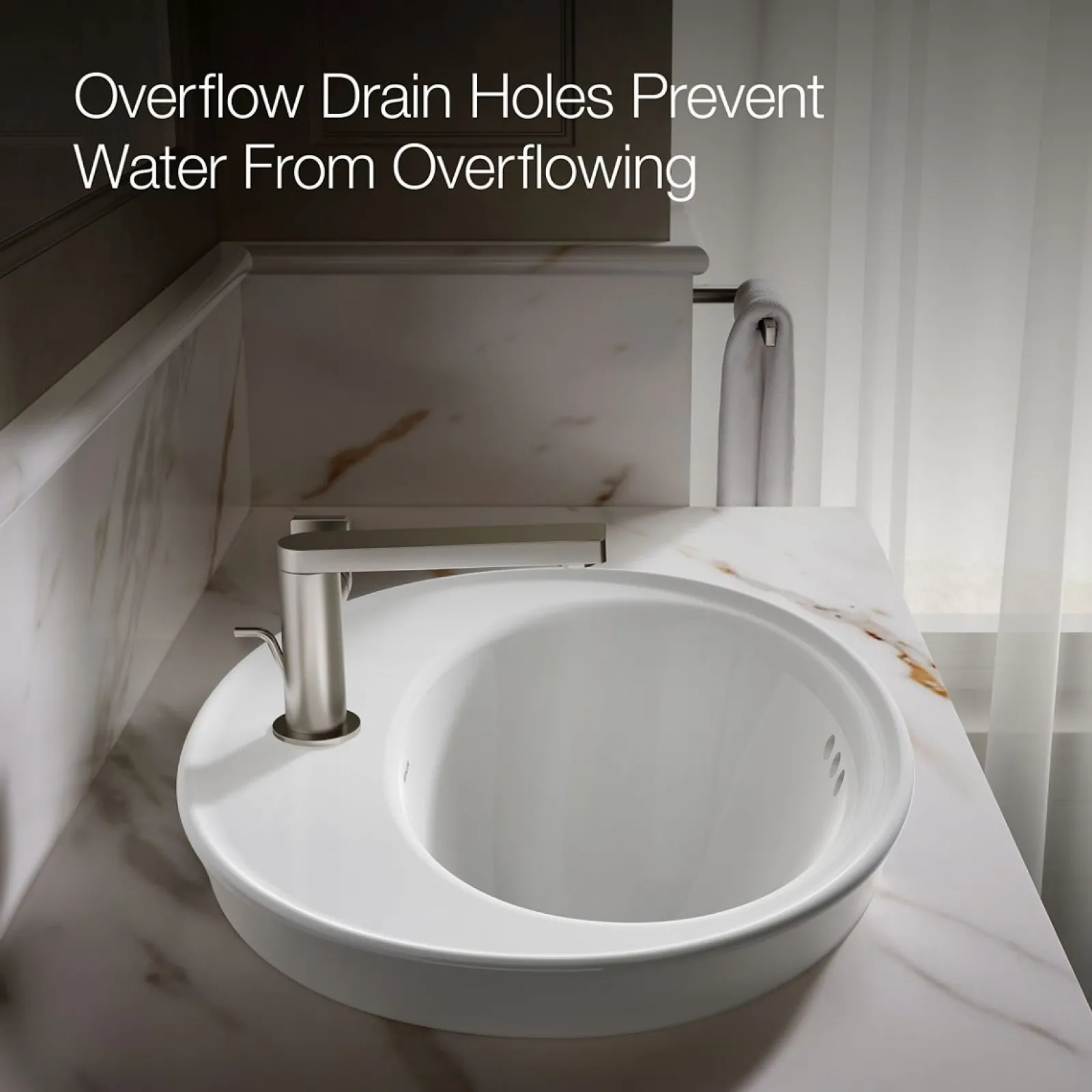 22-1/4" oval drop-in bathroom sink^Kohler Outlet