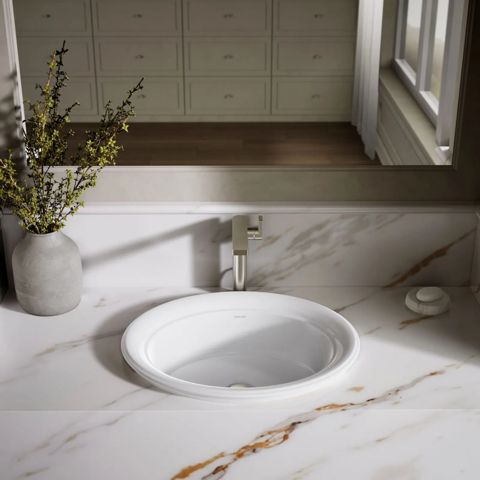 21" oval drop-in bathroom sink^Kohler Sale
