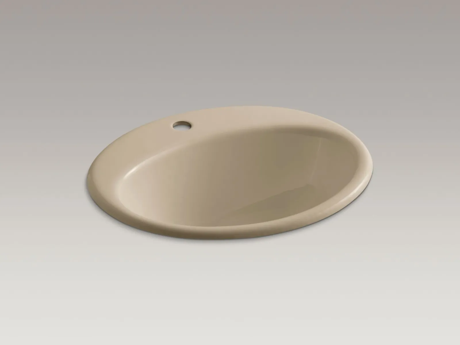 19-1/4" oval drop-in bathroom sink^Kohler Best