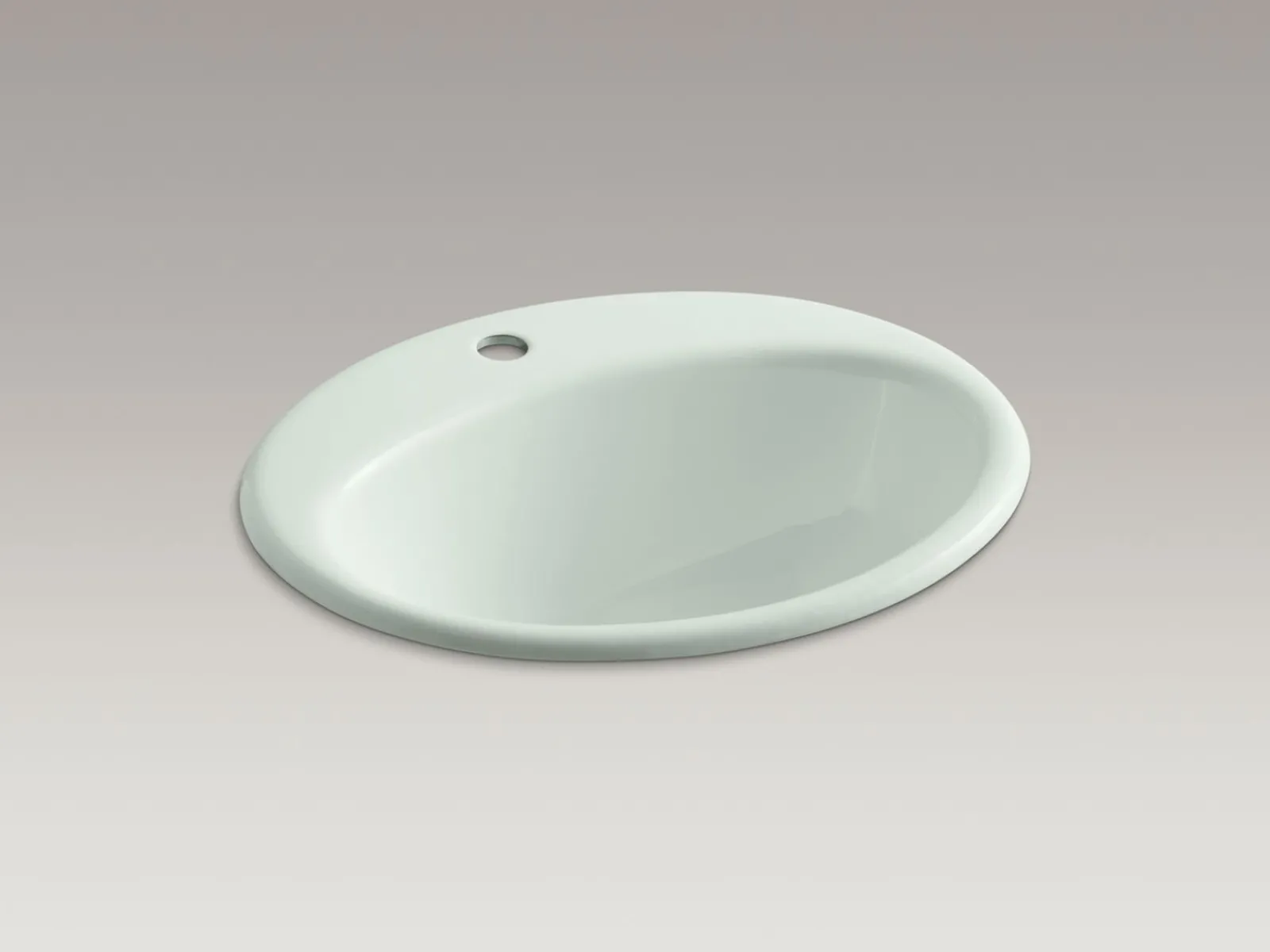 19-1/4" oval drop-in bathroom sink^Kohler Best