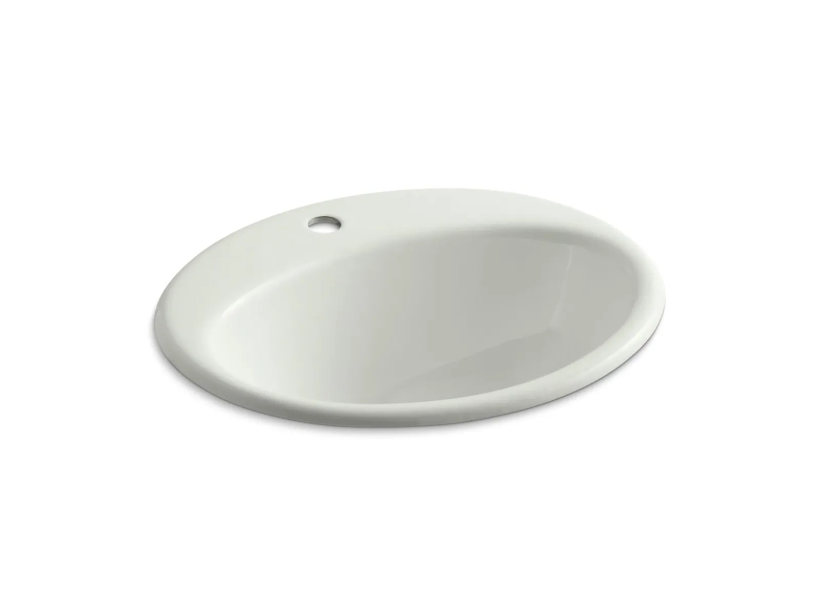 19-1/4" oval drop-in bathroom sink^Kohler Best