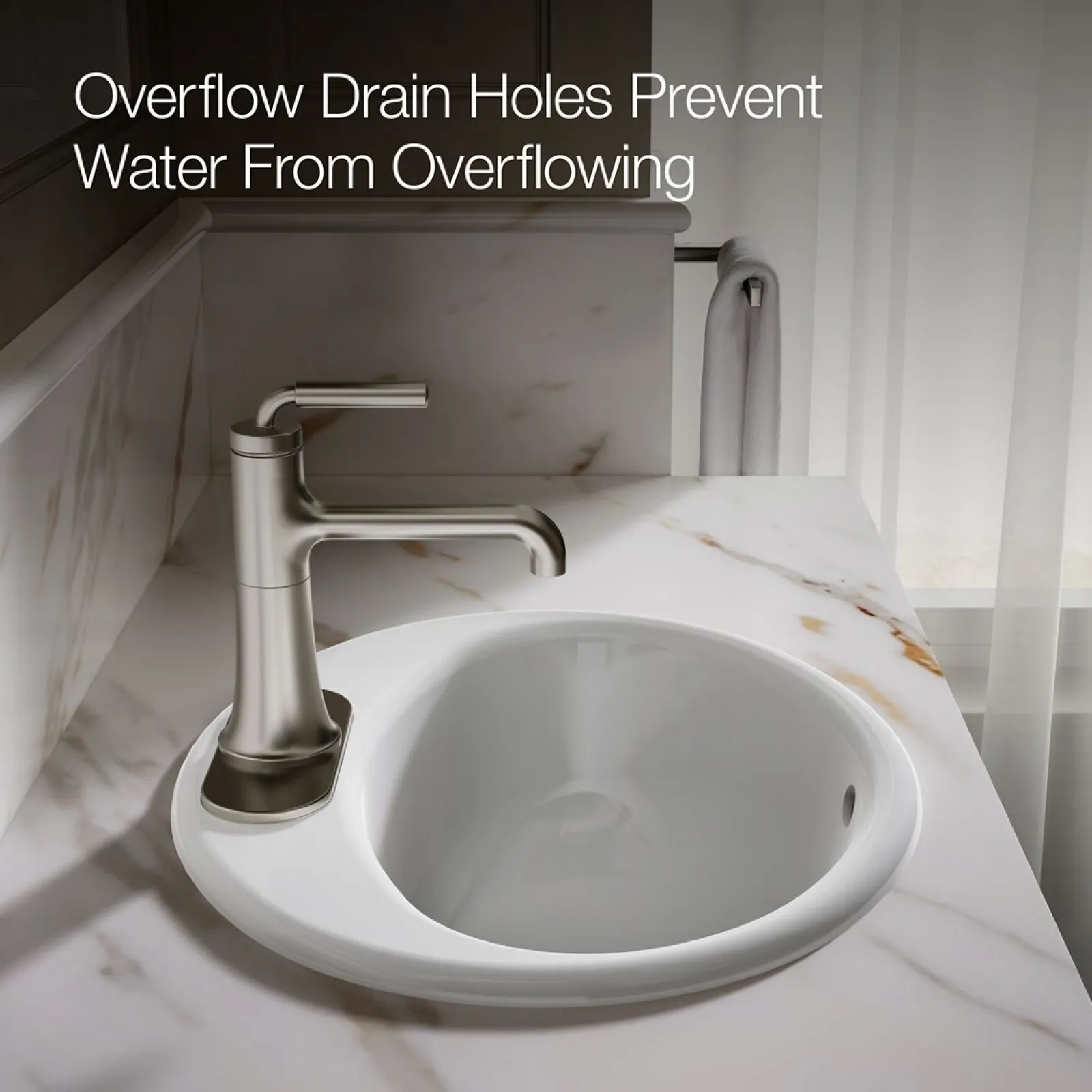 19-1/4" oval drop-in bathroom sink^Kohler Best