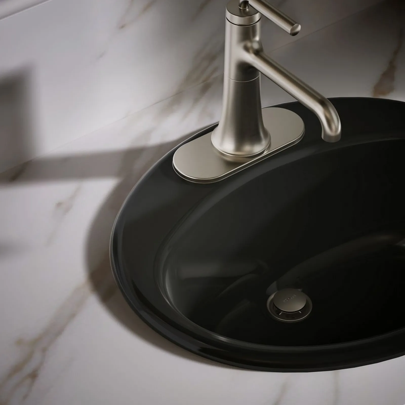 19-1/4" oval drop-in bathroom sink^Kohler Best