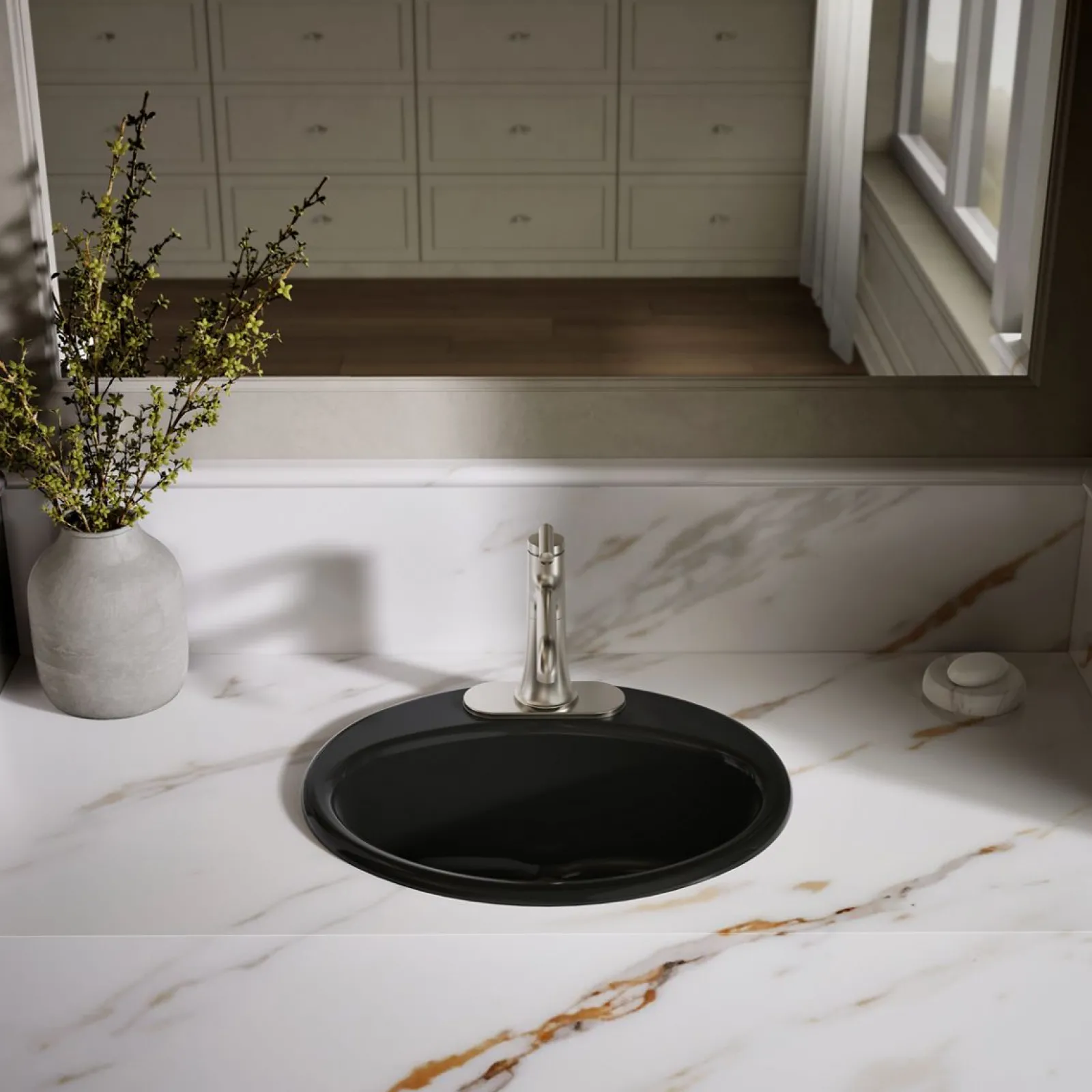 19-1/4" oval drop-in bathroom sink^Kohler Best