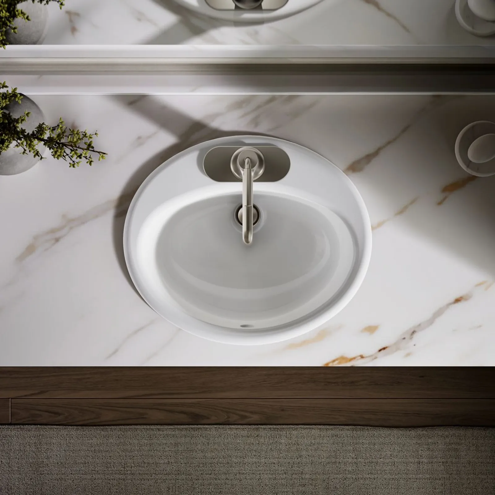 19-1/4" oval drop-in bathroom sink^Kohler Best