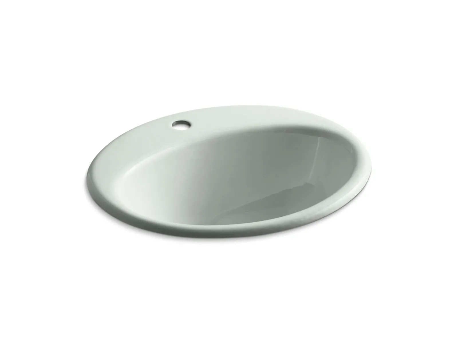 19-1/4" oval drop-in bathroom sink^Kohler Best