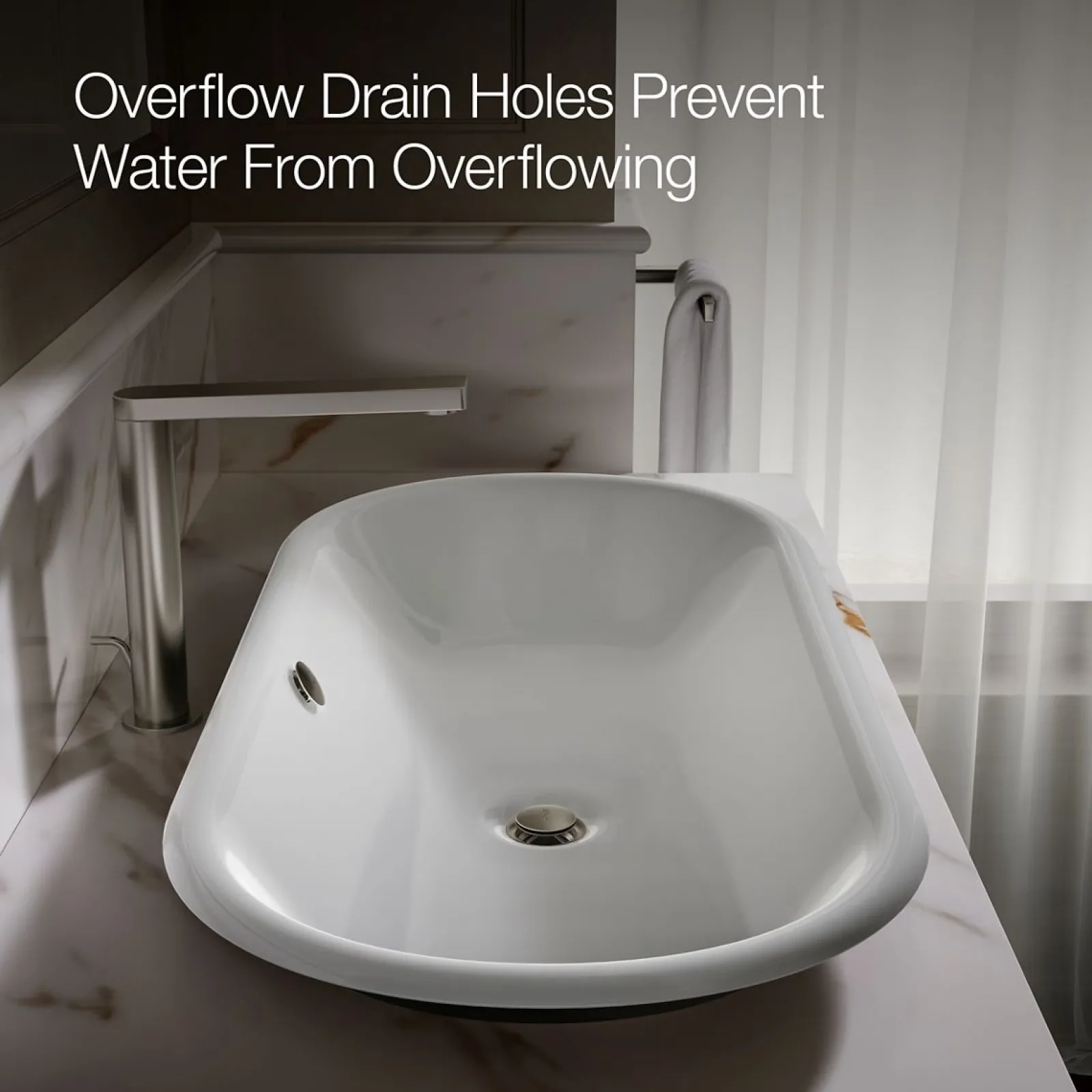 33" oval drop-in/undermount/vessel bathroom sink with Iron Black painted underside^Kohler Hot