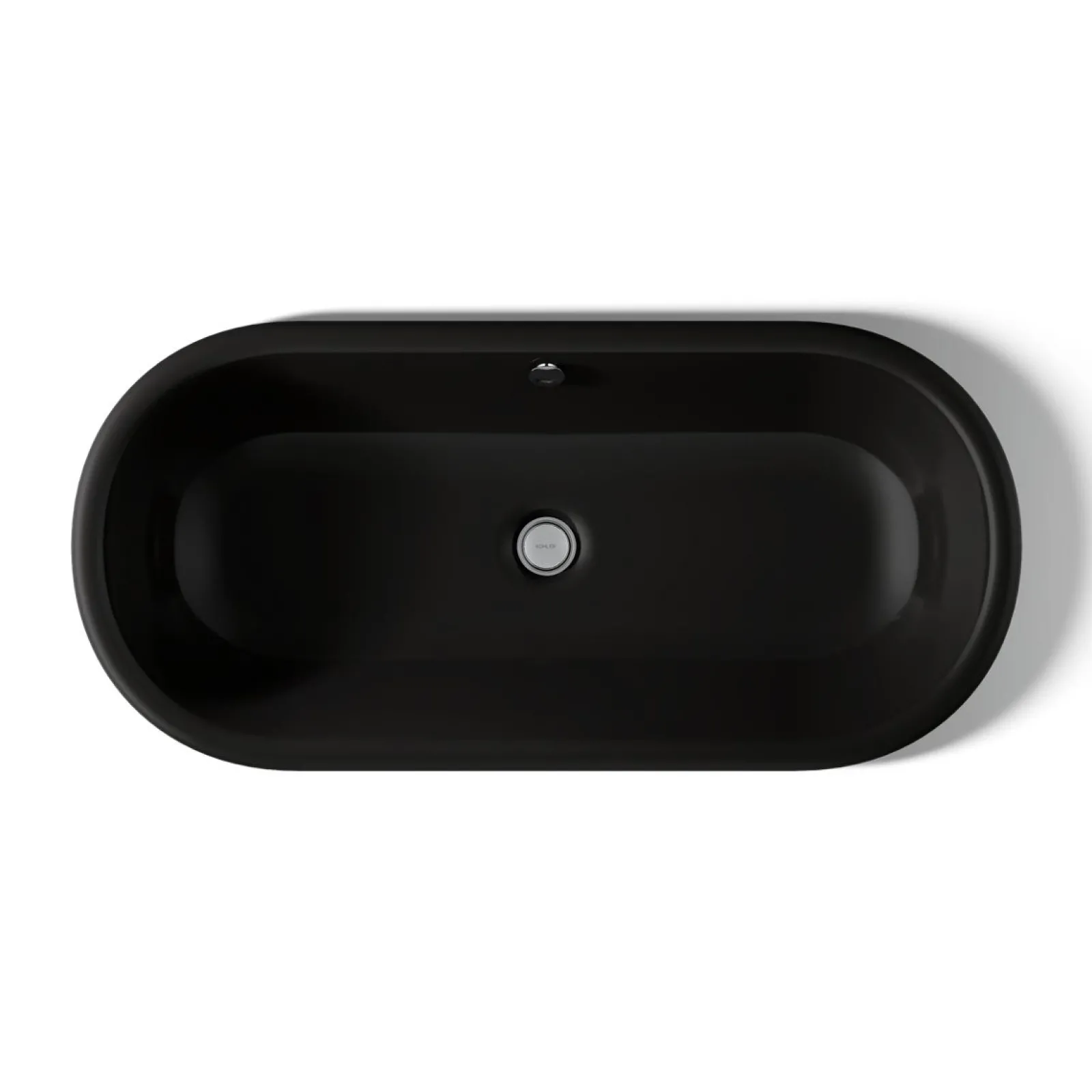 33" oval drop-in/undermount/vessel bathroom sink with Iron Black painted underside^Kohler Hot